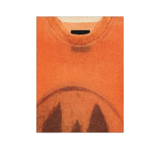 Ceramics-Printed Crewneck Knit Jumper
