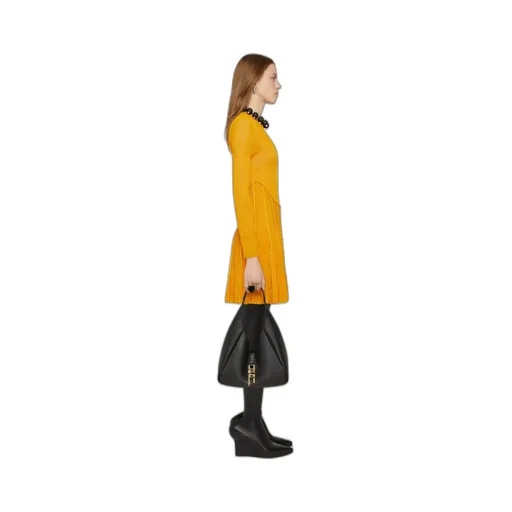 Crewneck Long-Sleeved Dress