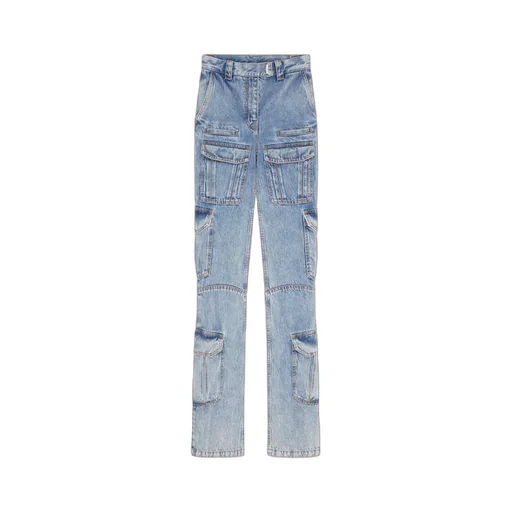 Logo Plaque Cargo Jeans
