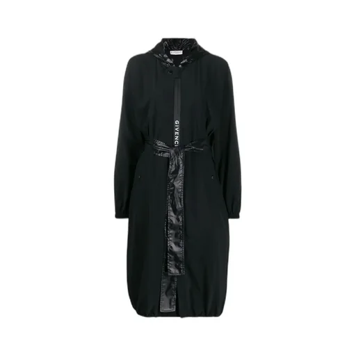 Hooded Belted Raincoat