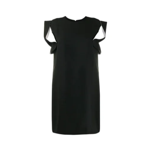 Ruffle Sleeve Straight Fit Dress
