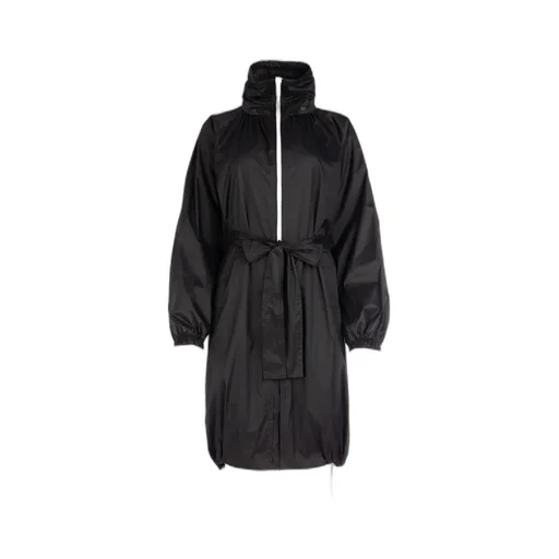 Mid-Length Belted Raincoat