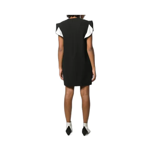 Ruffle Sleeve Straight Fit Dress