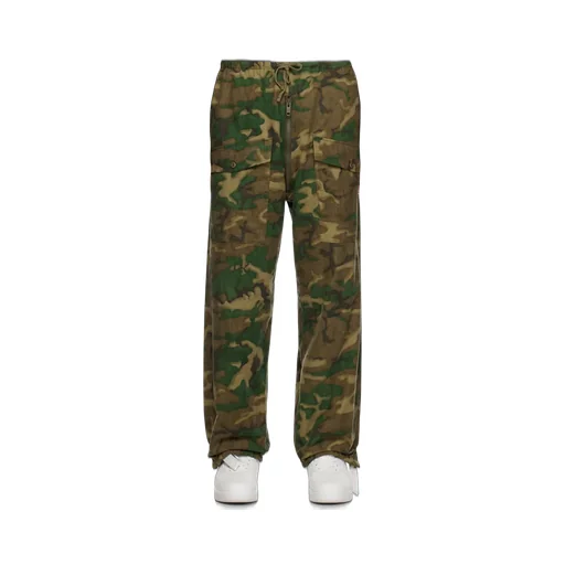 Camo Printed Drawstring Trousers