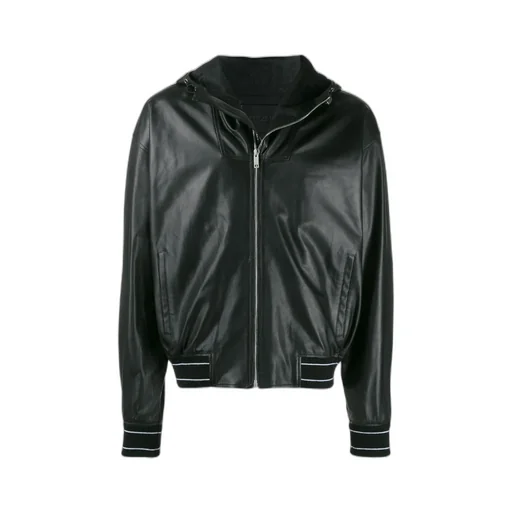 Zippered Leather Jacket
