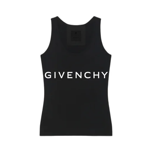 Logo Printed Crew Neck Tank Top