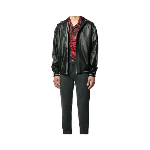 Zippered Leather Jacket