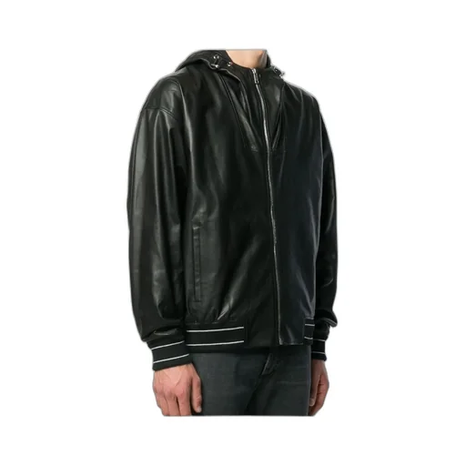 Zippered Leather Jacket