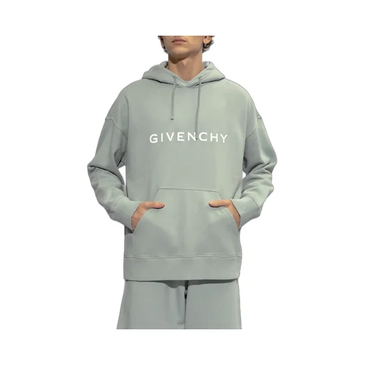 Logo Print Drawstring Hoodie