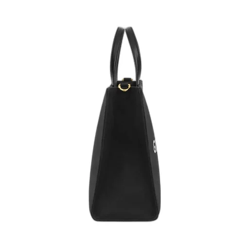 Logo Printed Top Handle Bag