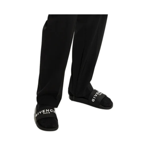 Logo Detailed Open Toe Slides