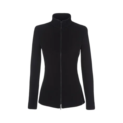 Stand-Neck Long-Sleeved Casual Jacket