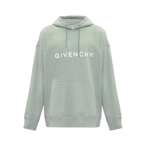 Logo Print Drawstring Hoodie