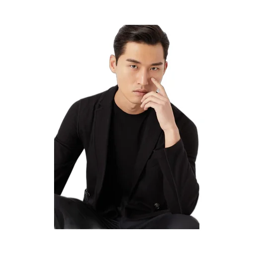 Lapel Long-Sleeved Cashmere Suit Jacket