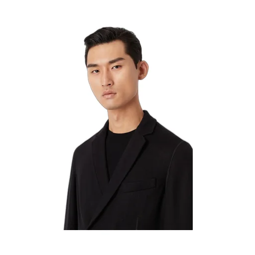 Lapel Long-Sleeved Cashmere Suit Jacket