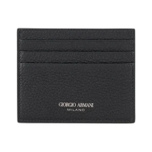 Grained-Textured Leather Card Holder