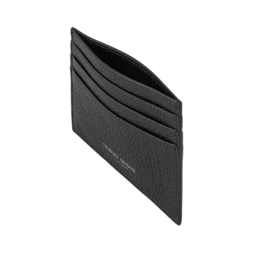 Grained-Textured Leather Card Holder