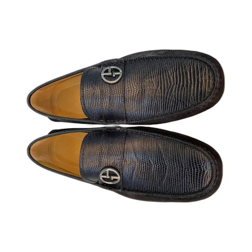 Gold Buckle Loafer Shoes