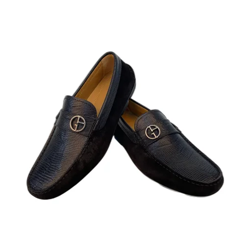 Gold Buckle Loafer Shoes