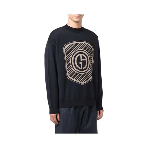 Logo-Print Knitted Jumper