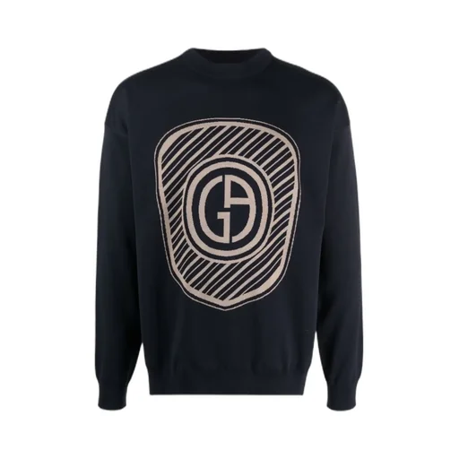 Logo-Print Knitted Jumper