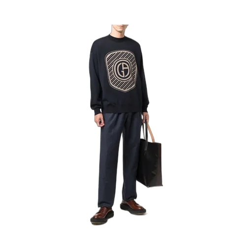Logo-Print Knitted Jumper