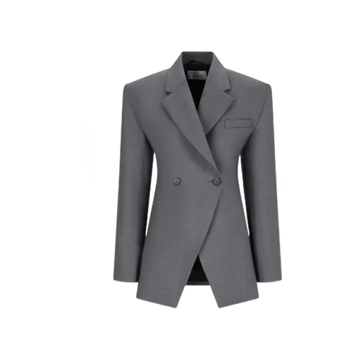 Asymmetrical Double-Breasted Jacket