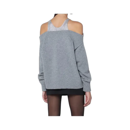 Off-Shoulder Ribbed Sweater