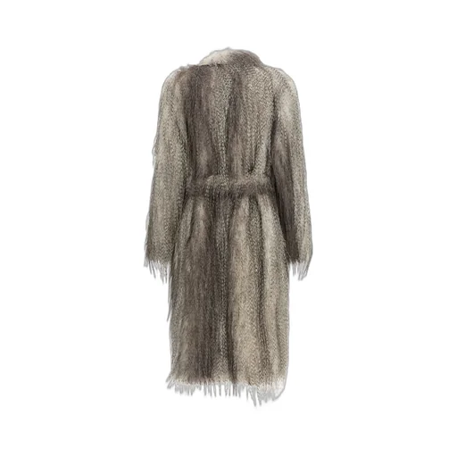 Belted Eco-Fur Coat