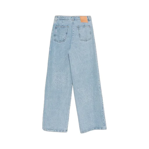 Embellished Wide-Leg Jeans