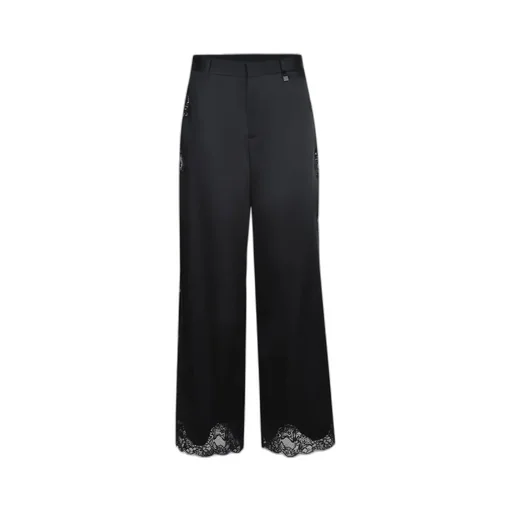 Lace-Trimmed Pants