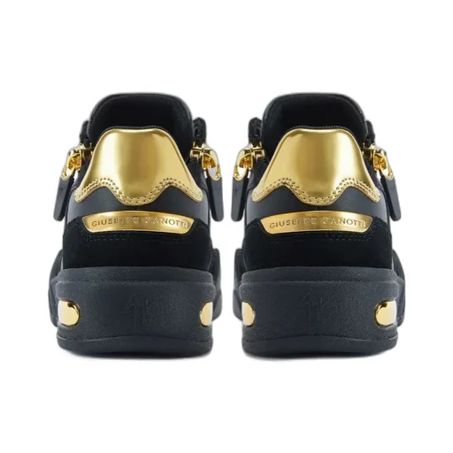 Zip-Detail Lace-Up Sneakers