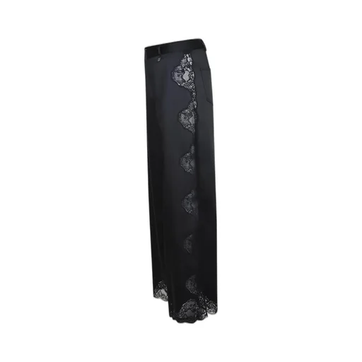 Lace-Trimmed Pants