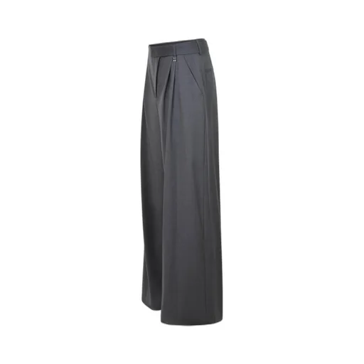 Asymmetrical Wool Pants