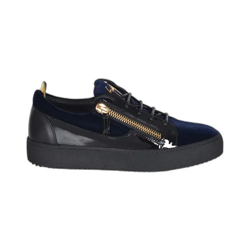 Frankie Zip-Detailed Lace-Up Sneakers