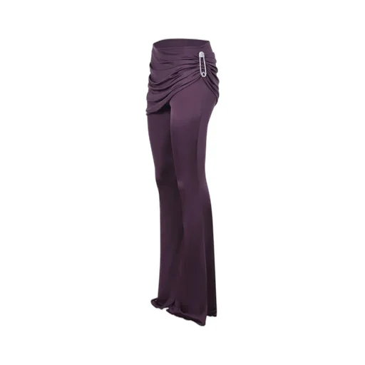 Draped Brooch Pants