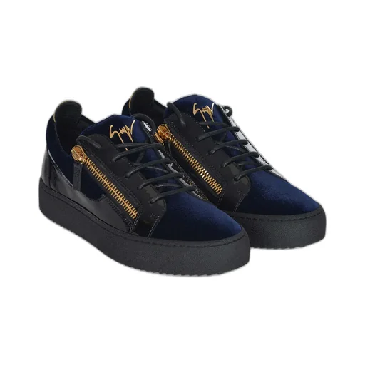 Frankie Zip-Detailed Lace-Up Sneakers