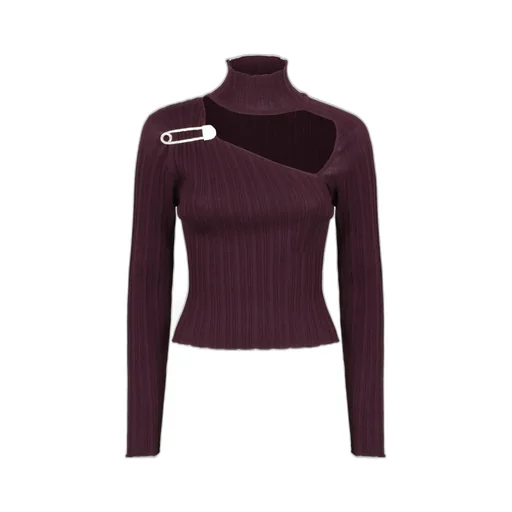 Cut-Out Knitted Jumper
