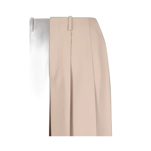 Pleated Wide-Leg Trousers