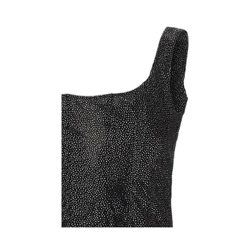 Embellished Square-Neck Top