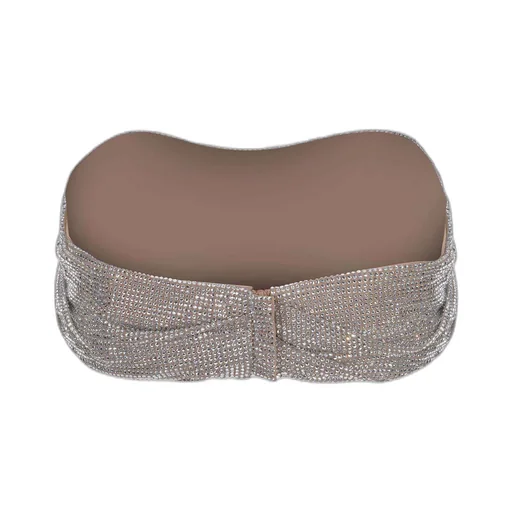 Crystal-Embellished Bandeau Top