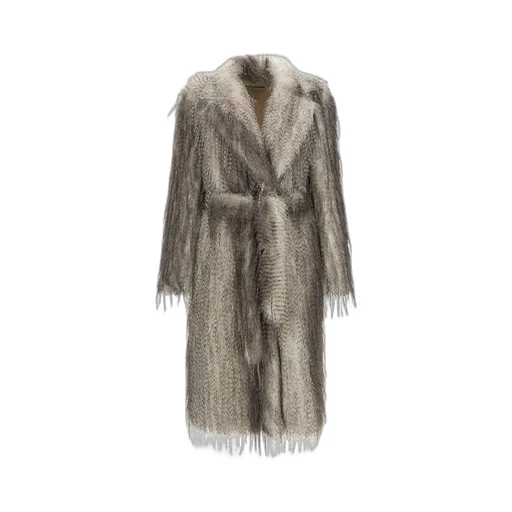 Belted Eco-Fur Coat