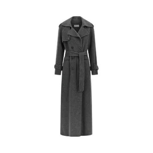 Double-Breasted Long Coat