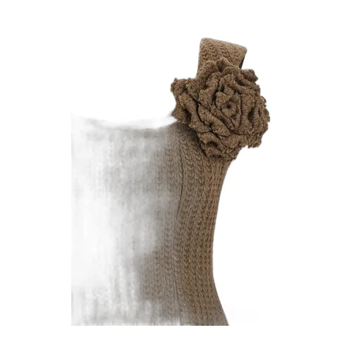 Brooch Knitted Mini Dress