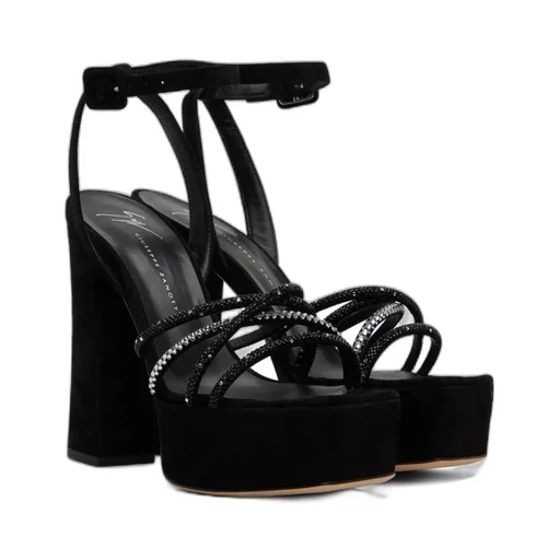 Blasvegas Rhinestone Detail High-Heeled Sandals