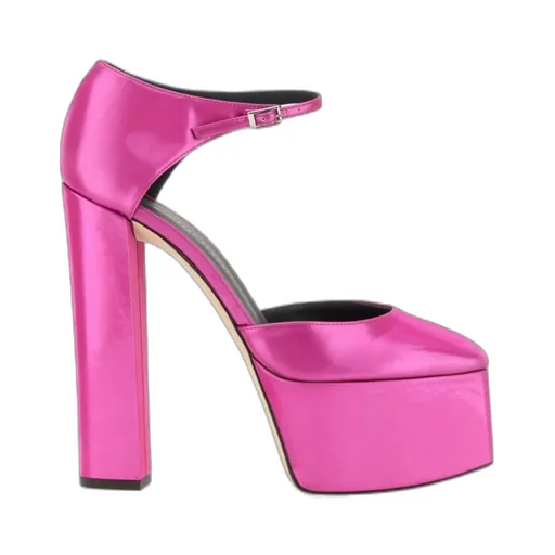 Bebe Platform Ankle Strap Pumps