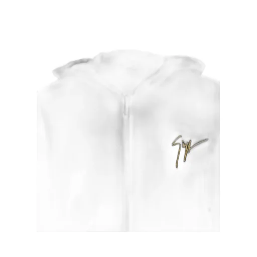 Embroidered-Logo Zip Hoodie