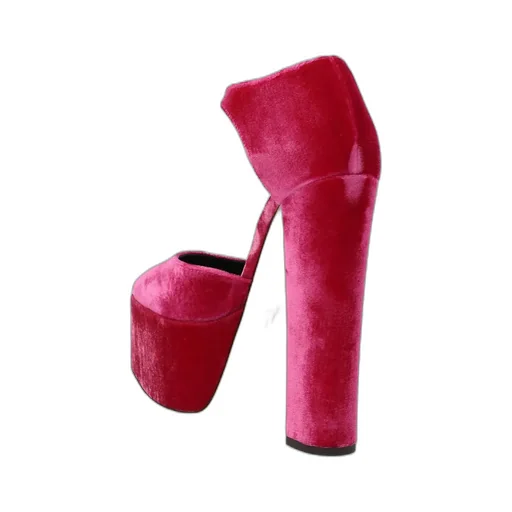 Bebe Velvet Platform Pumps