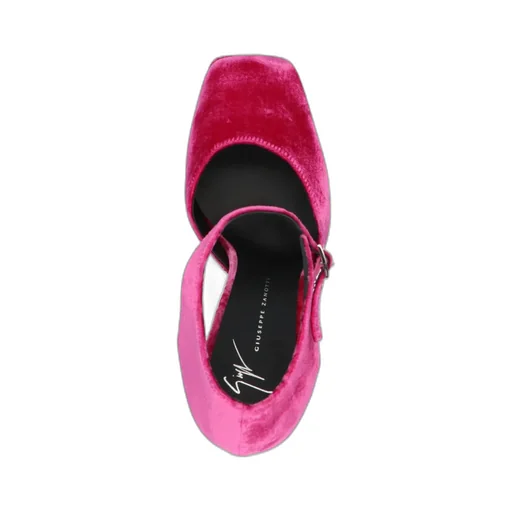 Bebe Velvet Platform Pumps