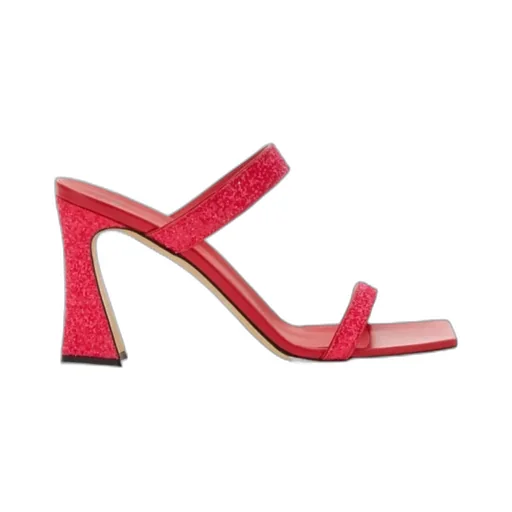 Glitter Strap Mules